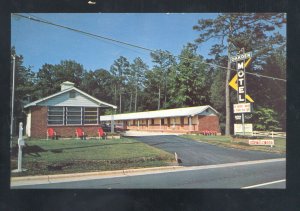 CHARLOTTE NORTH CAROLINA NC GARDEN MOTEL VINTAGE ADVERTISING POSTCARD