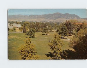 Postcard Looking Northeast over the city Bozeman Montana USA