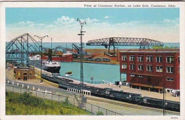 Ohio Conneaut View Of Conneaut Harbor On Lake Erie Curteich