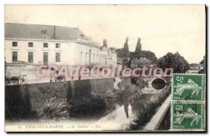 Old Postcard Chalons Sur Marne The Theater