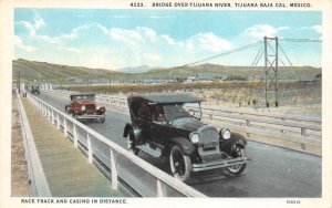 Tijuana Baja Cal Mexico Bridge over Tijuana river Vintage Postcard AA70705