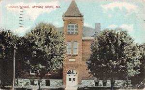 Bowling Green Missouri Public School Street View Antique Postcard K64661