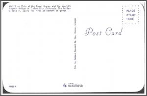 Colorado World's Highest Bridge Postcard