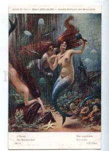 226683 Nude MERMAIDS w/ Tail MIRROR by GUILLAUME Vintage SALON
