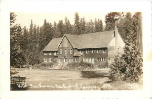 RPPC Postcard Hotel Bruckman's Breitenbush Hot Springs Detroit Oregon Marion Co