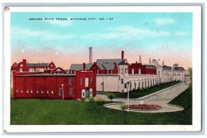 1936 Indiana State Prison Michigan City Indiana IN Posted Antique Postcard