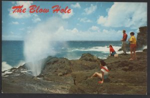 Hawaii The Blow Hole one of Hawaii's Salt Water Geysers Oahu S Shore ~ Chrome