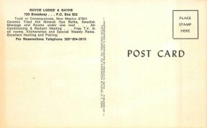 TRUTH OR CONSEQUENCES New Mexico NM   ROYCE LODGE & BATHSNight View  ROADSIDE
