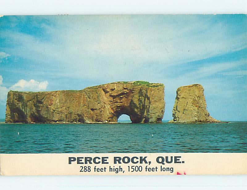 Pre-1980 TOWN VIEW SCENE Perce - Gaspe Peninsula Quebec QC p9442