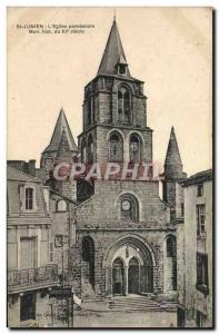 Old Postcard St Junien L & # 39Eglise Parish