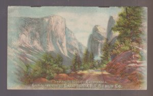California c1910 YOSEMITE NATIONAL PARK Booklet LAKE TAHOE Fig Syrup Co. AD 22 P