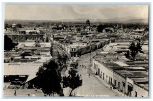 c1940's General View Panorama of Queretaro Queretaro Mexico RPPC Photo Postcard