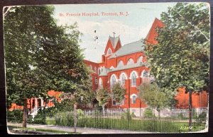 Vintage Postcard 1915 St. Francis Hosital, Trenton, New Jersey