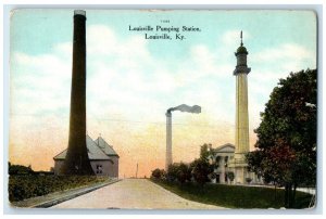 c1910 Louisville Pumping Station Exterior Tower Louisville Kentucky KY Postcard