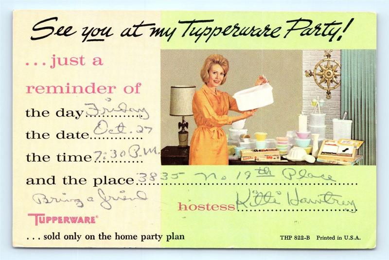 tupperware party invitation