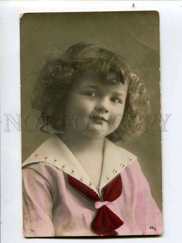 3047334 Charming Plump Girl vintage PHOTO Tinted PFB