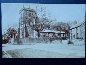 Staffordshire AUDLEY St. James The Great Church c1905 RP Postcard