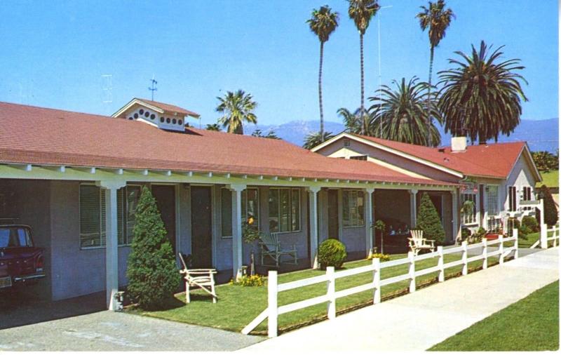 Edgewater Beach Motel Santa Barbara CA Motels W. Mason St. Vintage Postcard D1