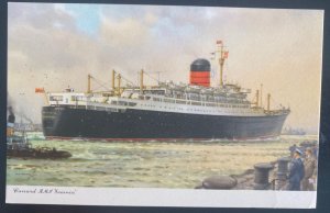 Mint Color Picture Postcard RMS Ivernia Cunard