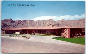 Postcard - Lucy Ball's Palm Springs Home - Palm Springs, California