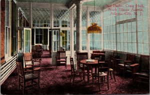 Postcard Sun Parlor at Craig Hall in Atlantic City, New Jersey~139282