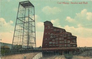 THE ANTHRACITE MINING IN PLYMOUT CITY , PENNSYLVANIA USA postcard