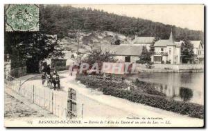 Old Postcard Bagnoles De L Orne Entree I Allee Dante and a corner of the Lake