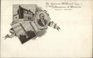 Danville KY Dr. Ephraim McDowell c1900 Private Mailing Card