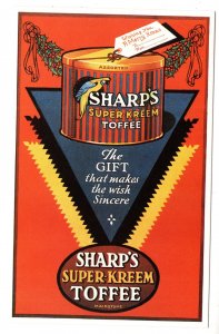 Sharps Super Kreem Toffee, Christmas Candy Gift Advertising
