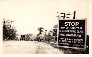 Highest Point on the National Highway real photo - Grantsville, Maryland MD