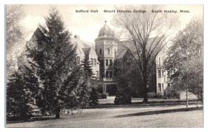 Safford Hall, Mount Holyoke College, South Hadley, MA Postcard