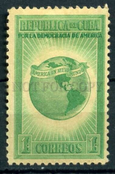 509396 CUBA 1942 year american democracy stamp