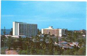 View From the Racquet Club Hotel, San Juan,, Puerto Rico U.S.A..  Chrome