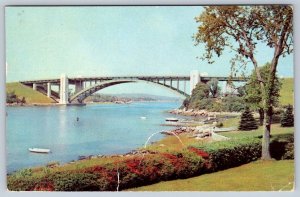 A. Piatt Andrews Bridge, Gloucester MA, 1952 Postcard, US Savings Bonds Cancel