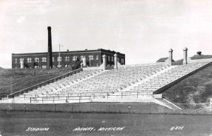 Norway Michigan Stadium Grandstand Real Photo Postcard AA37246