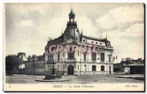 Old Postcard Bank Caisse d & # 39Epargne Dreux