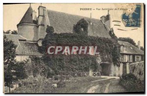 Old Postcard Poissy Inner View of the Abbey