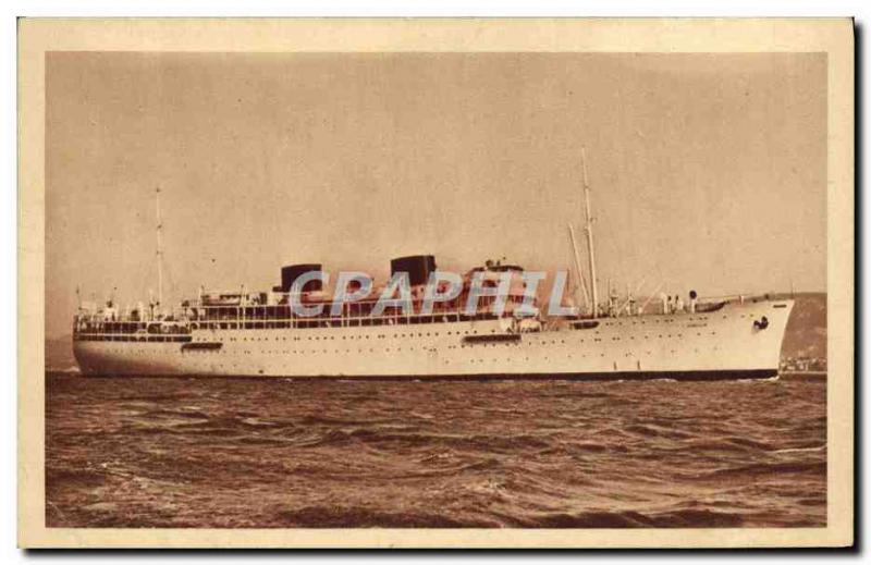 Old Postcard Navigation Company Paquet Marseille Chella