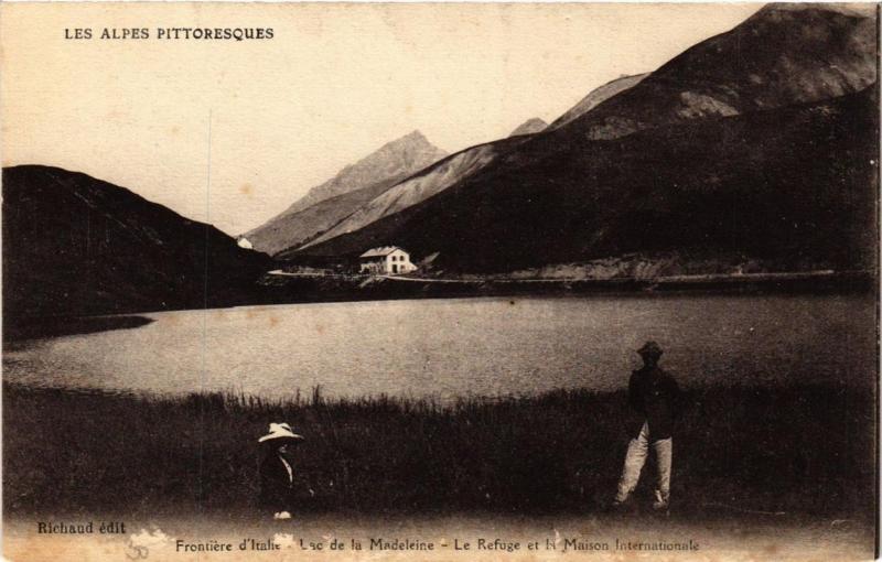 CPA Frontiére d'Italie, Lac de la Madeleine (683786)