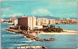 1968 San Jeronimo Hilton San Juan Puerto Rico Island Buildings Posted Postcard