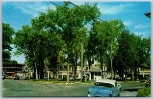 Vtg Whitefield New Hampshire NH Town Square Street View 1950s Postcard