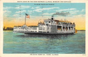 Cairo Illinois Pilgrim Traveller Tourist Tri-State Ferry Co antique pc BB1428