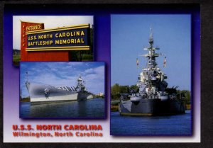 NC USS North Carolina Naval Ship Navy Battleship Wilmington Military