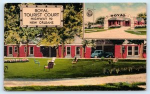 NEW ORLEANS, LA Louisiana ~ Roadside ROYAL TOURIST COURT  1946  Postcard