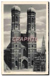 Old Postcard Frauenkirche Munchen