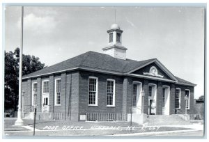 c1940's Post Office Building Hinsdale Illinois IL RPPC Photo Vintage Postcard