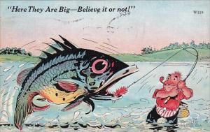 Humour Large Fish Here They Ate Big 1941