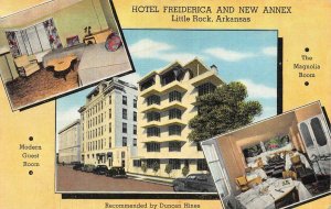 LITTLE ROCK, Arkansas AR   HOTEL FREIDERICA & New Annex  ROOM~Dining  Postcard