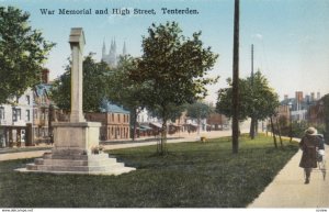 TENTERDEN , Kent , England , 00-10s ; War Memorial & High Street