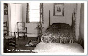 Hillsboro New Hampshire 1950 RPPC Real Photo Postcard President Pierce Homestead